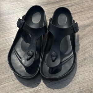 Black Slide Sandals